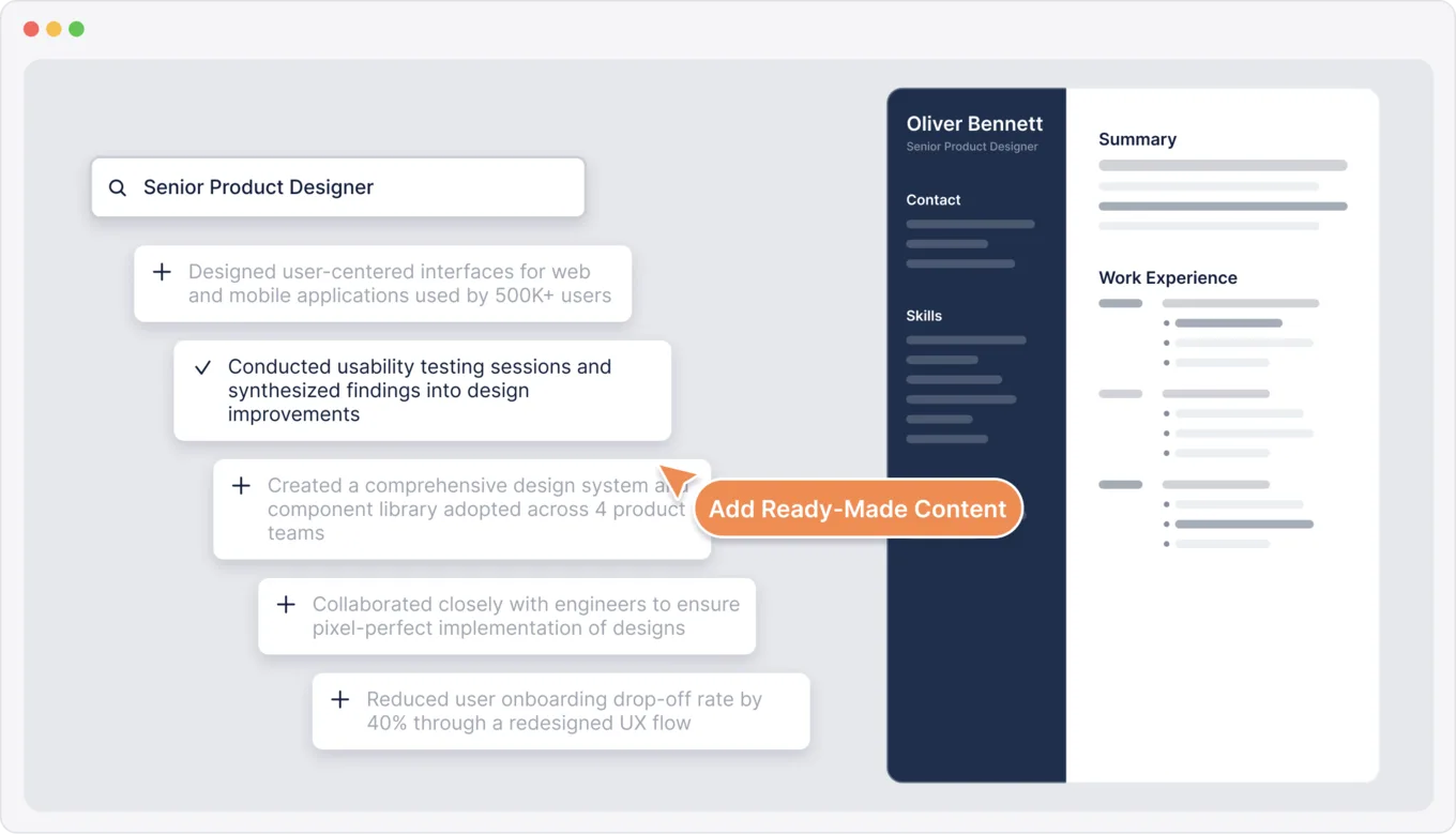 Add Ready-Made Content
